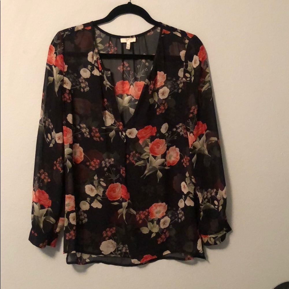 Joie silk floral blouse